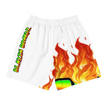 Load image into Gallery viewer, BLAZIN BOARDZ RASTA SHORTS WHITE