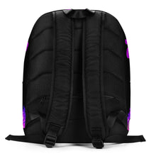 Load image into Gallery viewer, BLAZIN BOARDZ PURPLE FLAMEZ BACKPACK BLACK