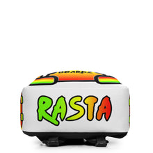 Load image into Gallery viewer, BLAZIN BOARDZ RASTA BACKPACK WHITE