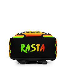 Load image into Gallery viewer, BLAZIN BOARDZ RASTA BACKPACK BLACK