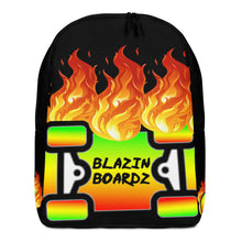 Load image into Gallery viewer, BLAZIN BOARDZ RASTA BACKPACK BLACK