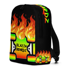 Load image into Gallery viewer, BLAZIN BOARDZ RASTA BACKPACK BLACK