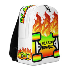 Load image into Gallery viewer, BLAZIN BOARDZ RASTA BACKPACK WHITE