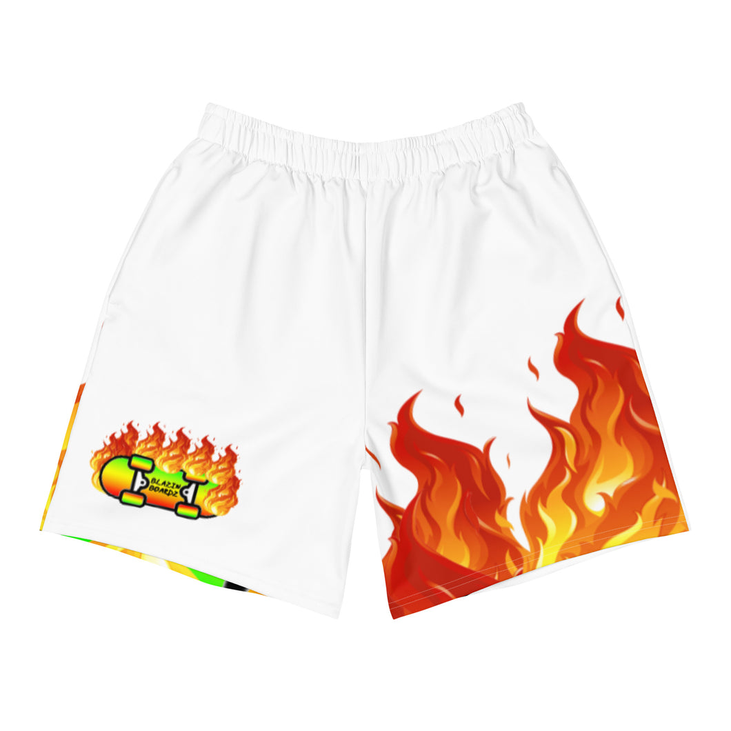 BLAZIN BOARDZ RASTA SHORTS WHITE