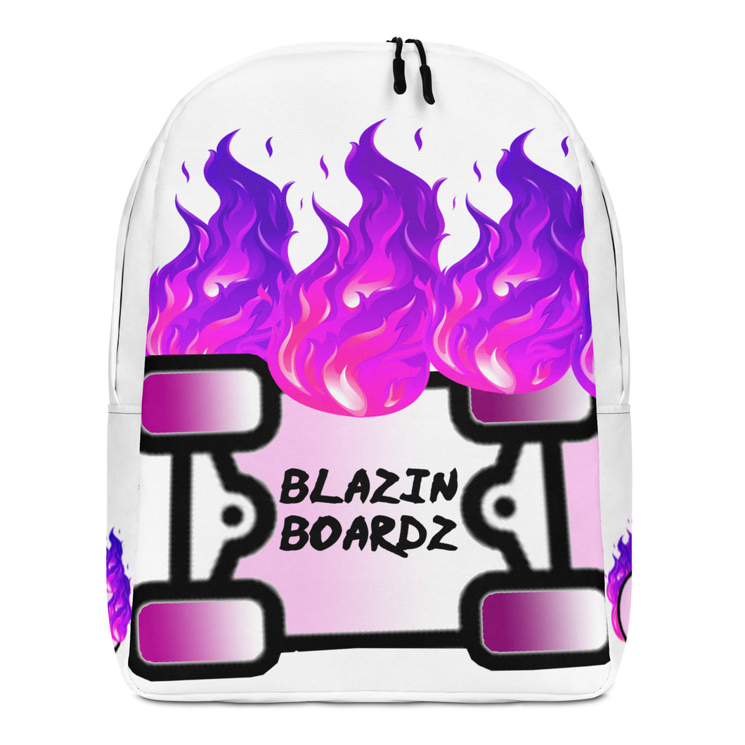 BLAZIN BOARDZ PURPLE FLAMEZ BACKPACK