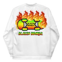 Load image into Gallery viewer, BLAZIN BOARDZ RASTA WHITE JACKET
